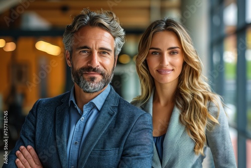 Man and Woman Standing Together