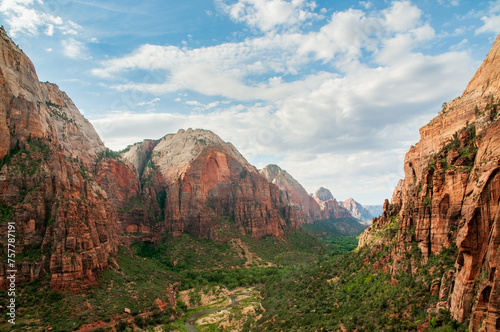 A View into the Valley at Zion National Park in Utah © Zack Frank