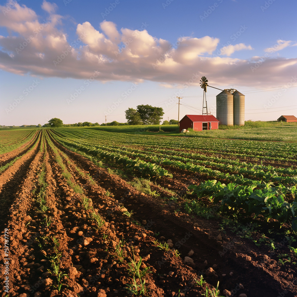 Obraz premium Farming landscape 