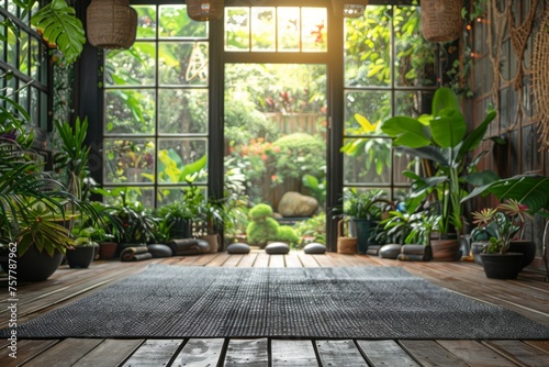 Abundant Plants and Windows in a Room