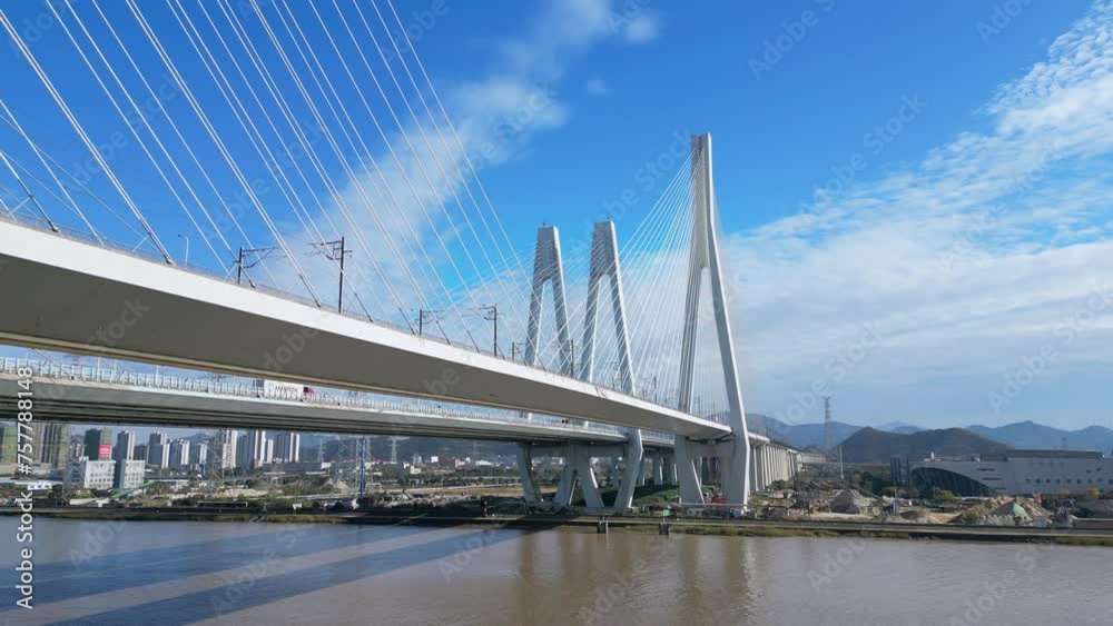 Qingshuipu Bridge in Ningbo, Zhejiang Province, China