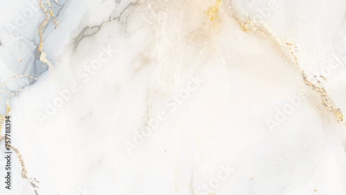 natural bluish marble texture with cast gold, vector, background, liquid abstract marble painting background print with gold glitter splatter texture. 