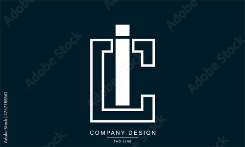 CI, IC Abstract Letters Logo Monogram Design Icon Font