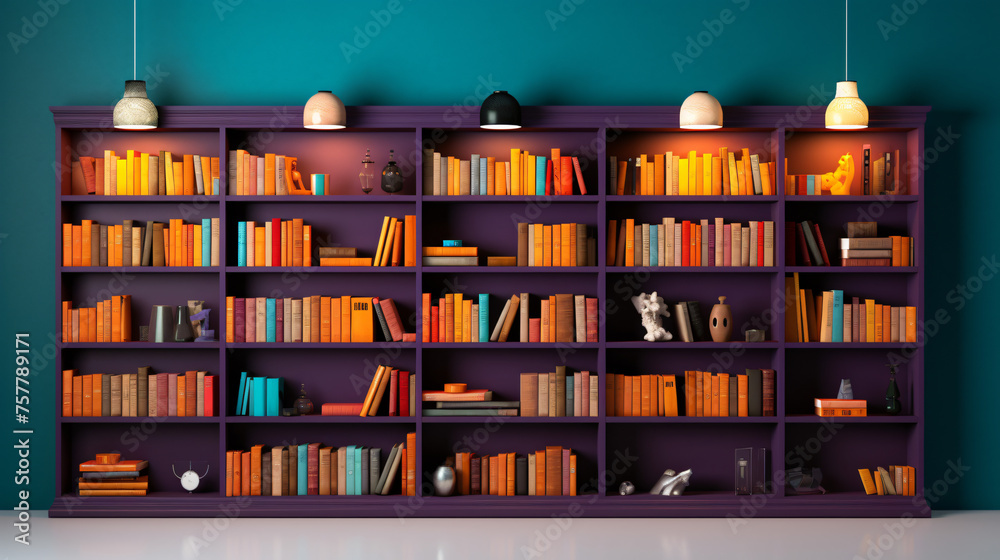 Remote controlled motorized bookshelves for hidden sto