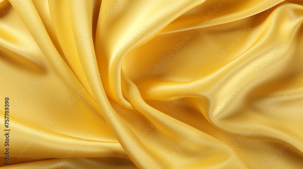 Texture, Luxurious Background of Yellow Golden silk satin fabric with smooth wavy lines. Design template, Horizontal banner, Fabric Store Texture, Luxurious Background of Yellow Golden silk satin fabric with smooth wavy lines. Design template, Horizontal banner, Fabric Store