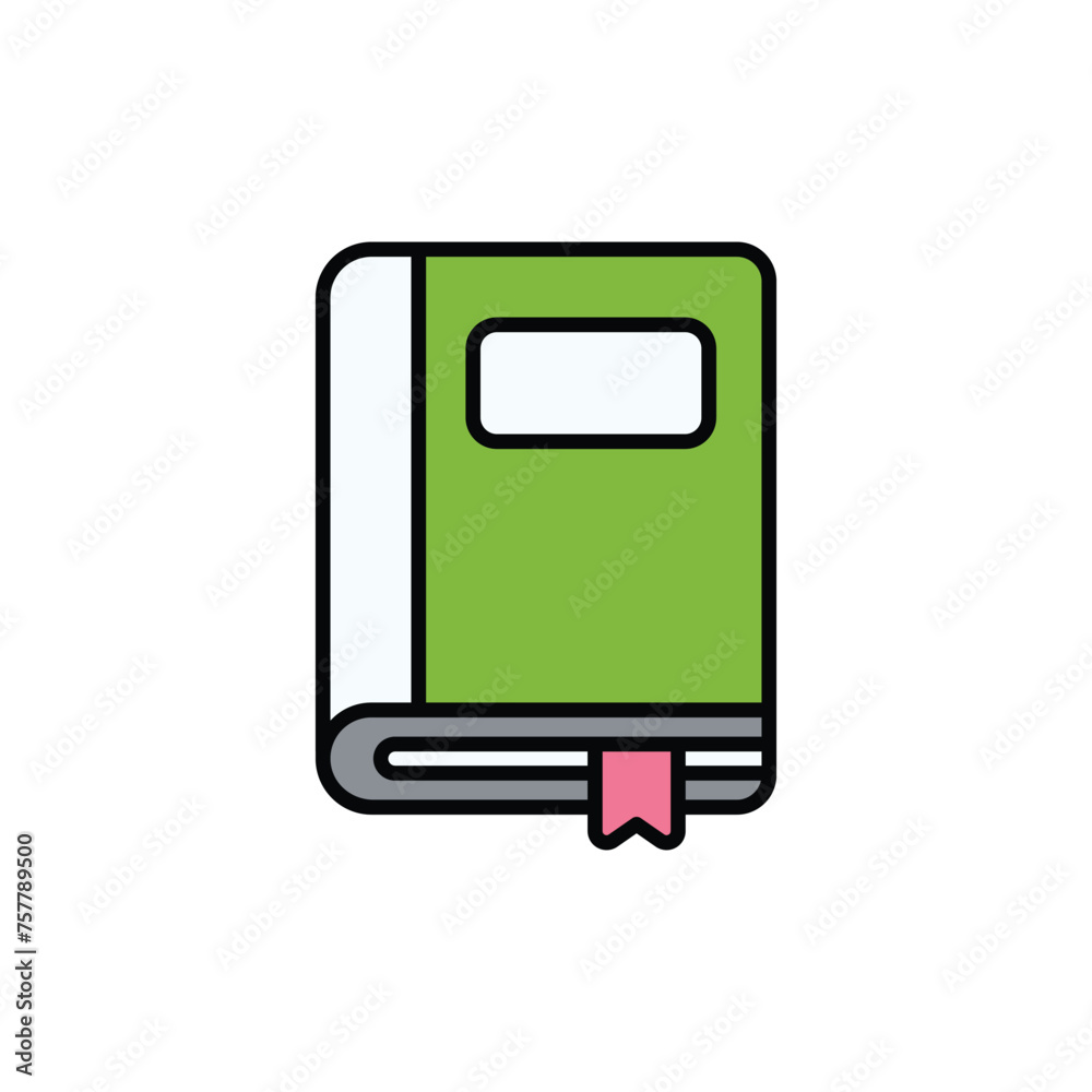 Book icon design with white background stock illustration Book icon design with white background stock illustration