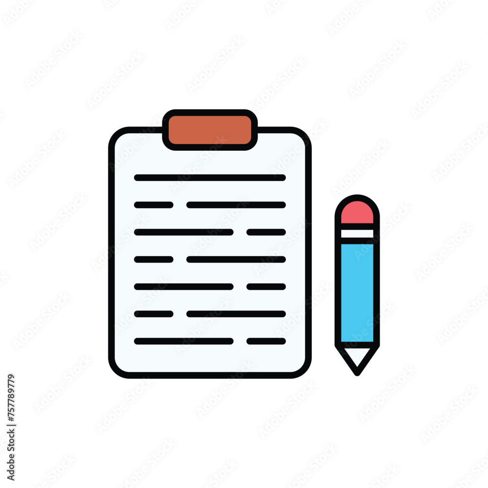 Test icon design with white background stock illustration Test icon design with white background stock illustration