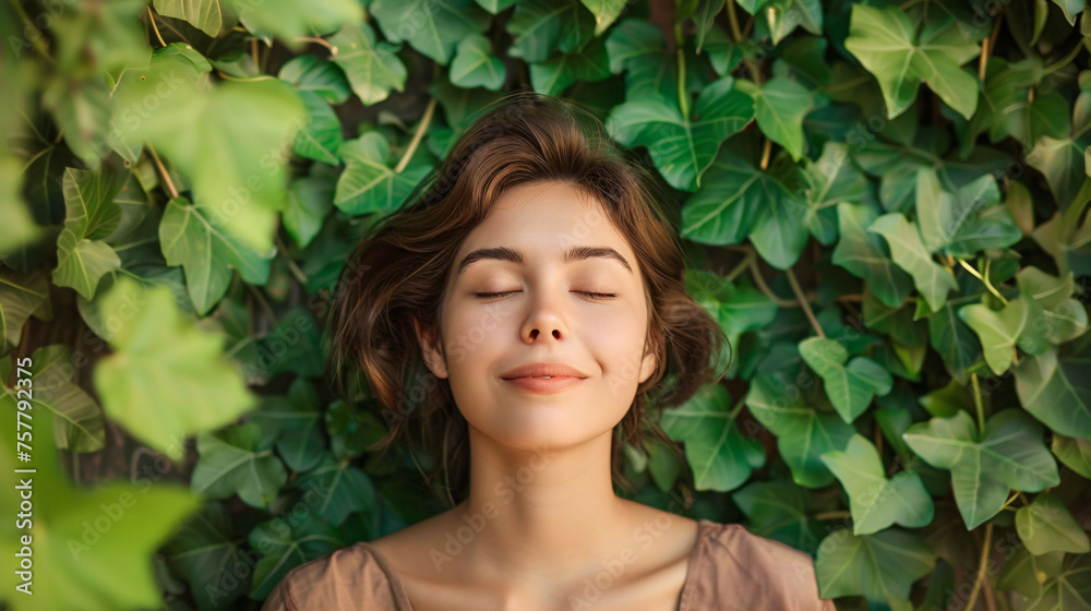 Serene Harmony: Woman Embracing Mental Health in Nature's Embrace Serene Harmony: Woman Embracing Mental Health in Nature's Embrace
