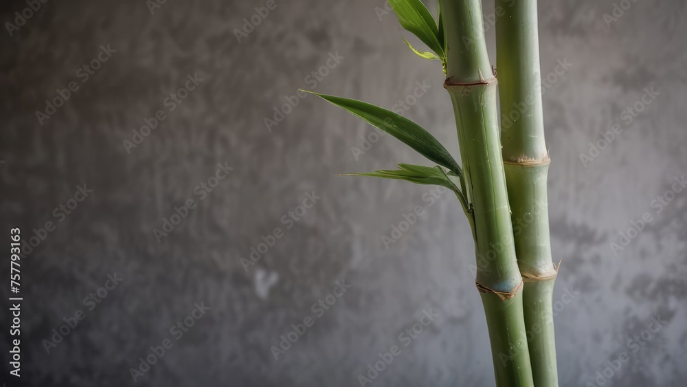 bamboo sticks on a gray concrete background bamboo sticks on a gray concrete background