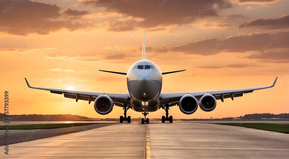 airplane at sunset in the airport, A large jetliner taking off from an airport runway at sunset or dawn with the landing gear down and the landing gear down, as the plane is about to take airplane at sunset in the airport, A large jetliner taking off from an airport runway at sunset or dawn with the landing gear down and the landing gear down, as the plane is about to take