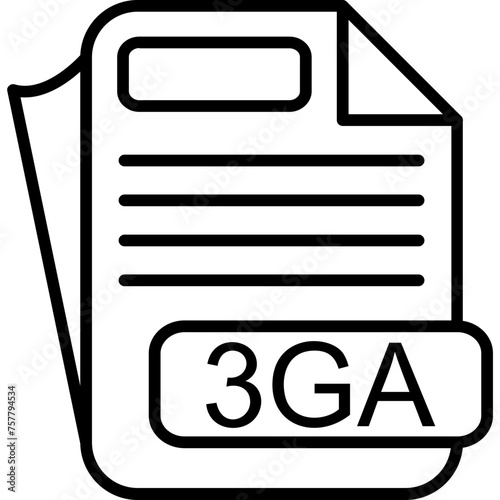 3GA File Format Icon
