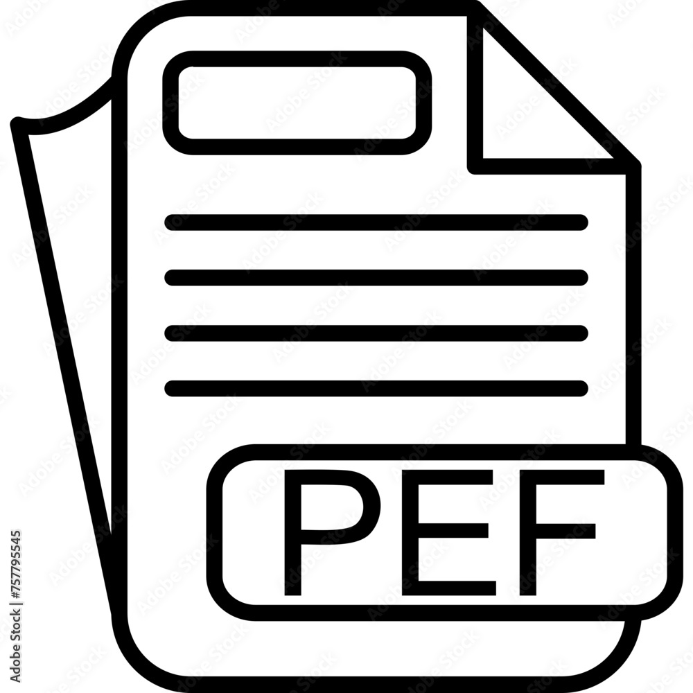 PEF File Format Icon PEF File Format Icon