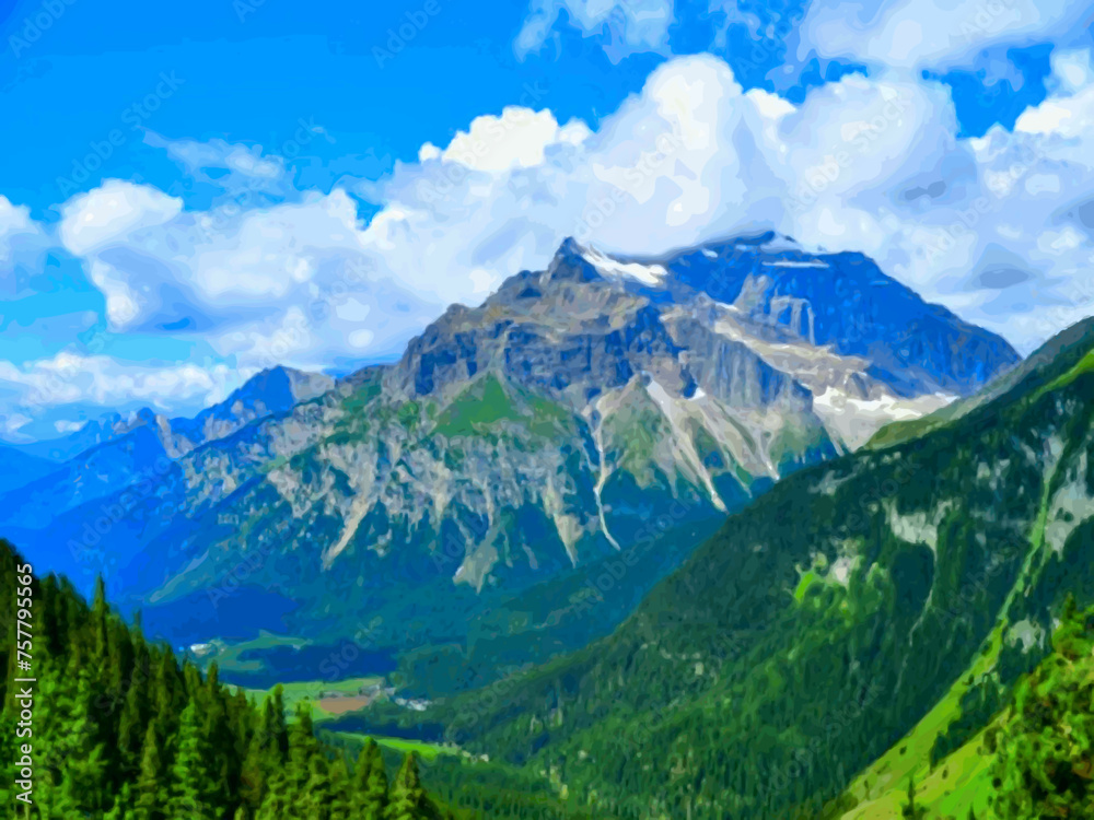 the mountain Background Autumnal scenery with a panoramic mountain view the mountain Background Autumnal scenery with a panoramic mountain view