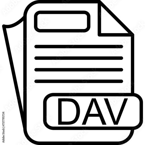 DAV File Format Icon