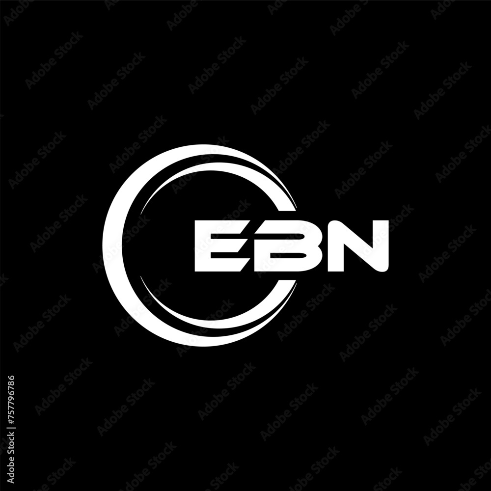 EBN letter logo design in illustration. Vector logo, calligraphy designs for logo, Poster, Invitation, etc. EBN letter logo design in illustration. Vector logo, calligraphy designs for logo, Poster, Invitation, etc.