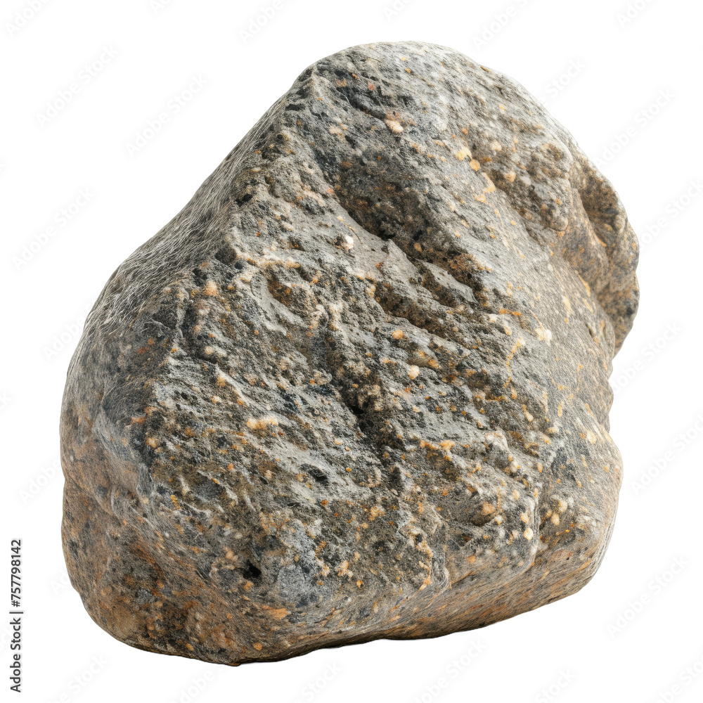 Fototapeta premium White Background Stone: Granite Macro Closeup