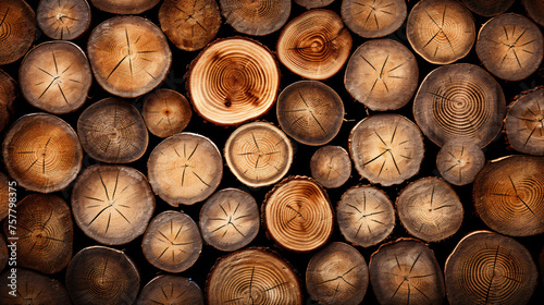 Round wood stumps texture background ..