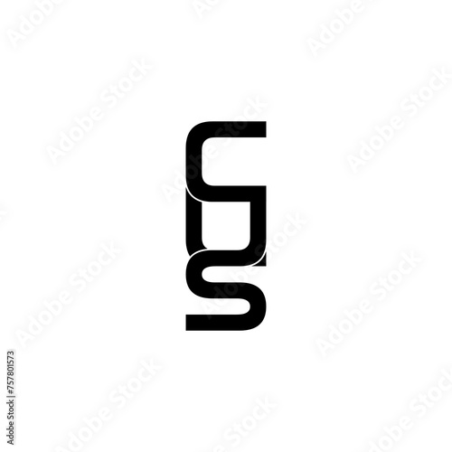 cus initial letter monogram logo design
