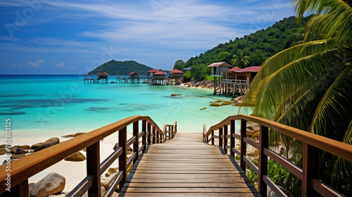 Serene view on the seaside of Perhentian Kecil Island