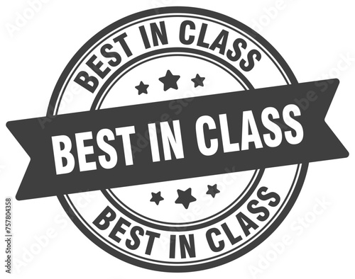 best in class stamp. best in class label on transparent background. round sign