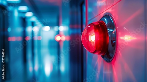 strobe light with fire alarm detector photo