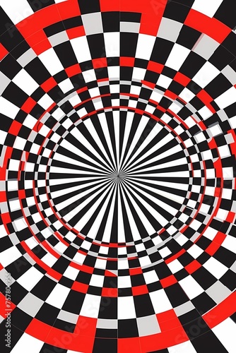 Mind-Bending Visual Trickery pattern and background