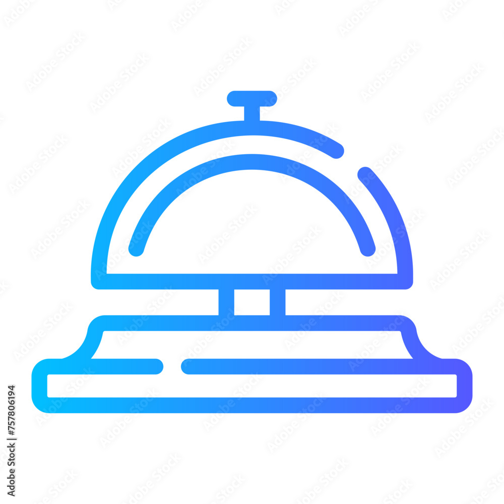 desk bell Line Gradient Icon desk bell Line Gradient Icon