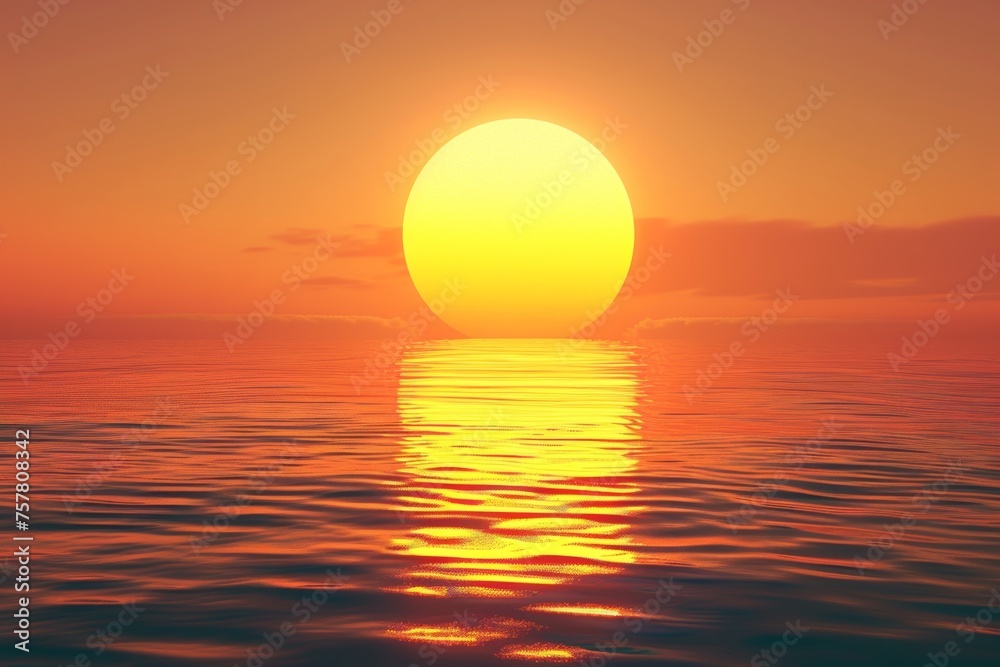 picture of the yellow sun,global warming concept