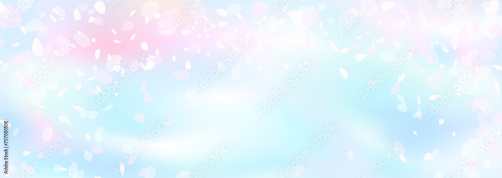 おぼろげな桜と青空 おぼろげな桜と青空