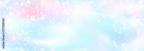 おぼろげな桜と青空