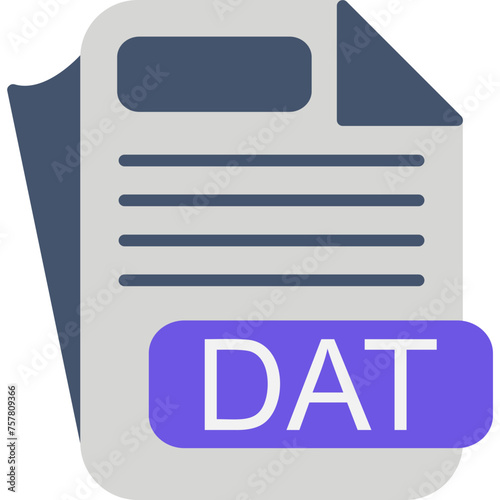 DAT File Format Icon