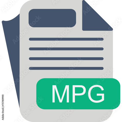 MPG File Format Icon photo