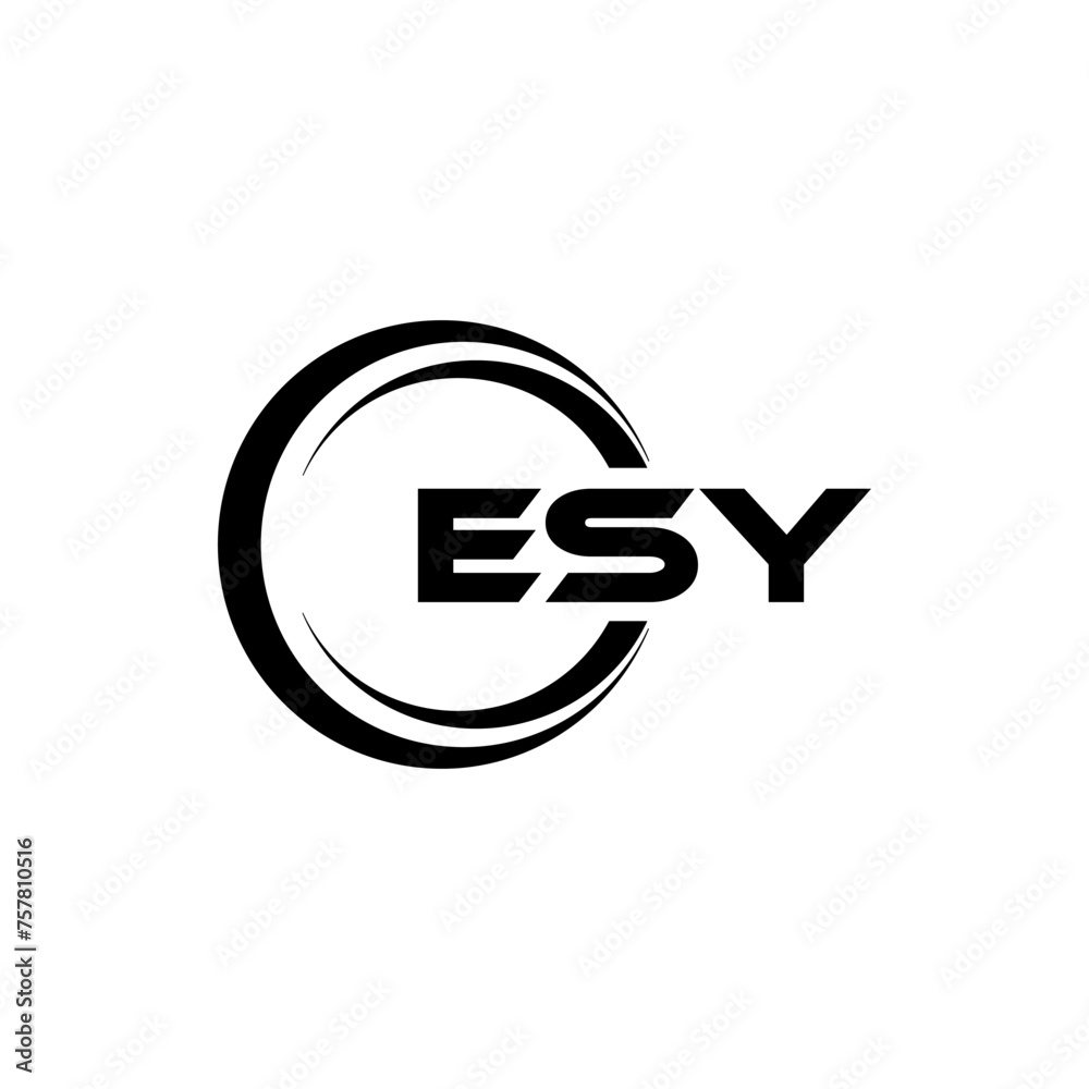 ESY letter logo design in illustration. Vector logo, calligraphy designs for logo, Poster, Invitation, etc. ESY letter logo design in illustration. Vector logo, calligraphy designs for logo, Poster, Invitation, etc.