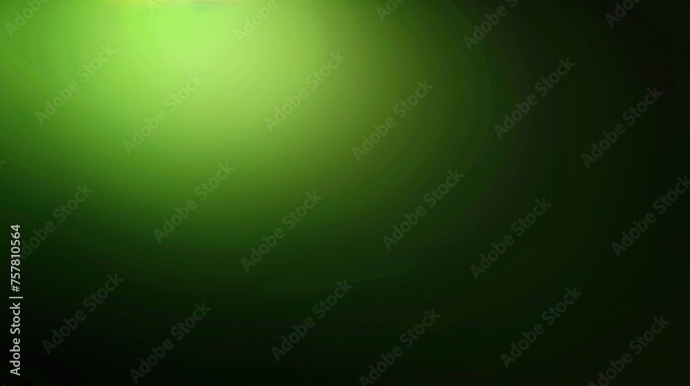 Blurred Light Effect Abstract Green Gradient Background with Dark Black and Light Green Tones, Perfect for Wallpaper
