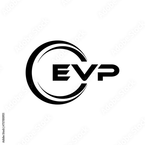 EVP Letter Logo Design, Inspiration for a Unique Identity. Modern Elegance and Creative Design. Watermark Your Success with the Striking this Logo. photo