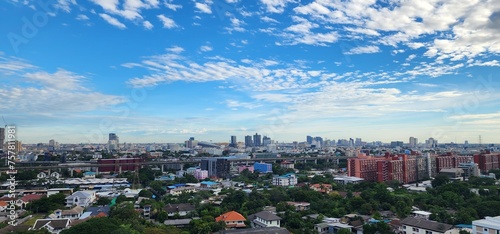 City view with horizon sky in Bangkok, Thailand © Thaweesup