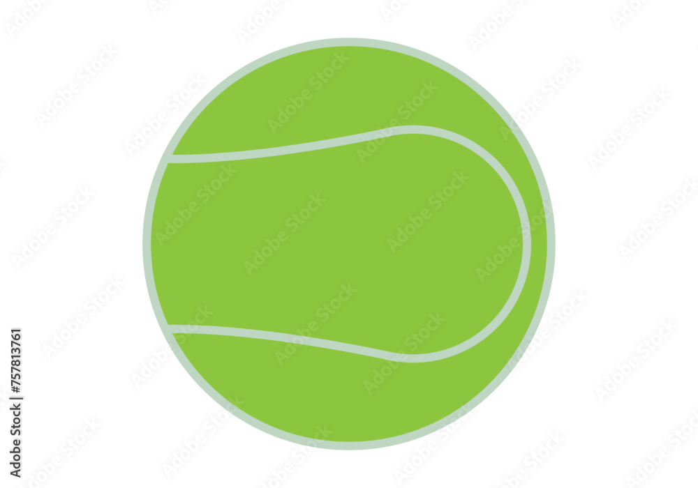 Icono de una pelota de tenis en fondo blanco.