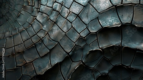 Close-up of a cracked surface. Background and texture. photo