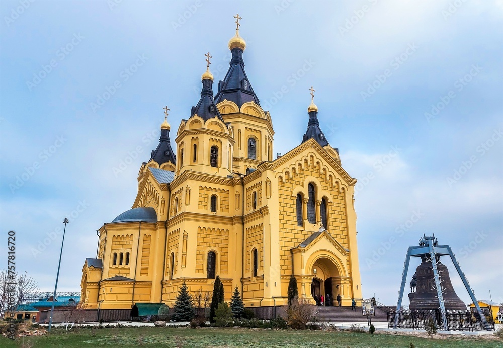 Alexander Nevsky New Fair Cathedral in Nizhny Novgorod. Russia