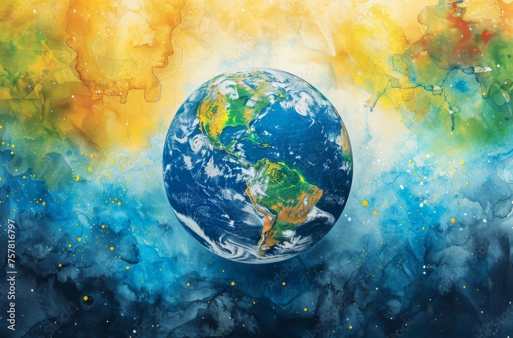 planet earth with colorful elements. high quality illustration. planet earth with colorful elements. high quality illustration.