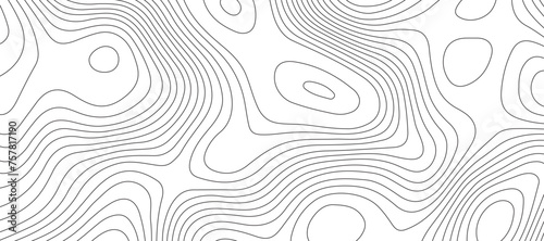 Topographic map background geographic line map pattern .panorama view black color wave curve lines .geographic mountain relief abstract grid .the concept map of a conditional geography map .