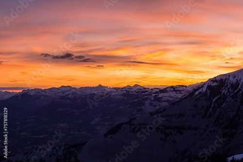 sunset at mountain background © artwiyana