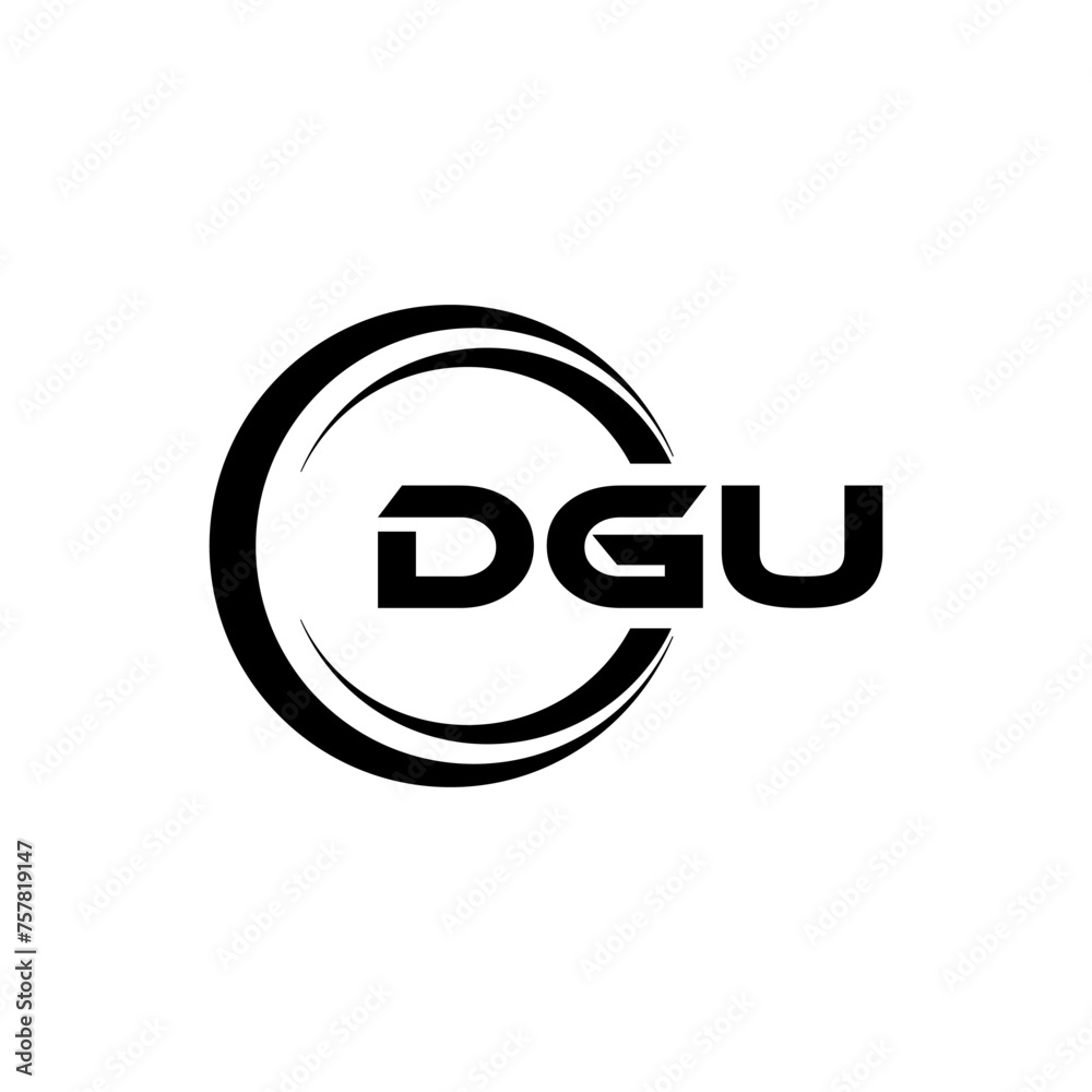 DGU letter logo design in illustration. Vector logo, calligraphy designs for logo, Poster, Invitation, etc. DGU letter logo design in illustration. Vector logo, calligraphy designs for logo, Poster, Invitation, etc.