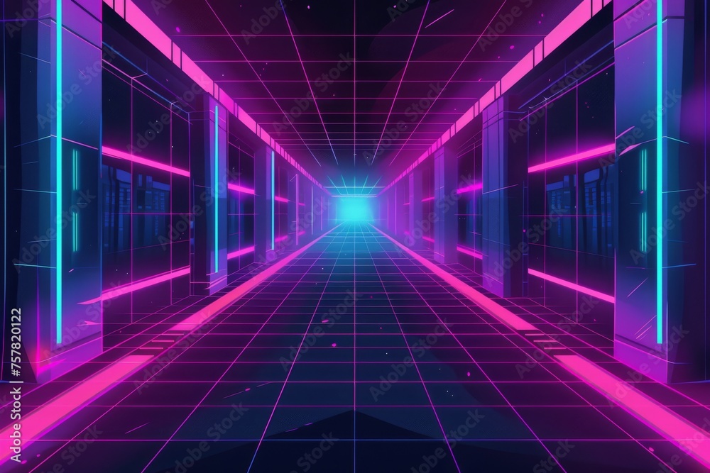 abstract futuristic color background. neon and glow background. vibrant gradient background. synthwave wallpaper. vibrant modern background.