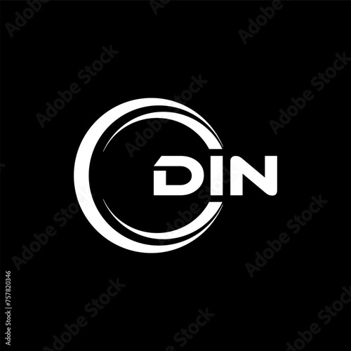 DIN Letter Logo Design, Inspiration for a Unique Identity. Modern Elegance and Creative Design. Watermark Your Success with the Striking this Logo.