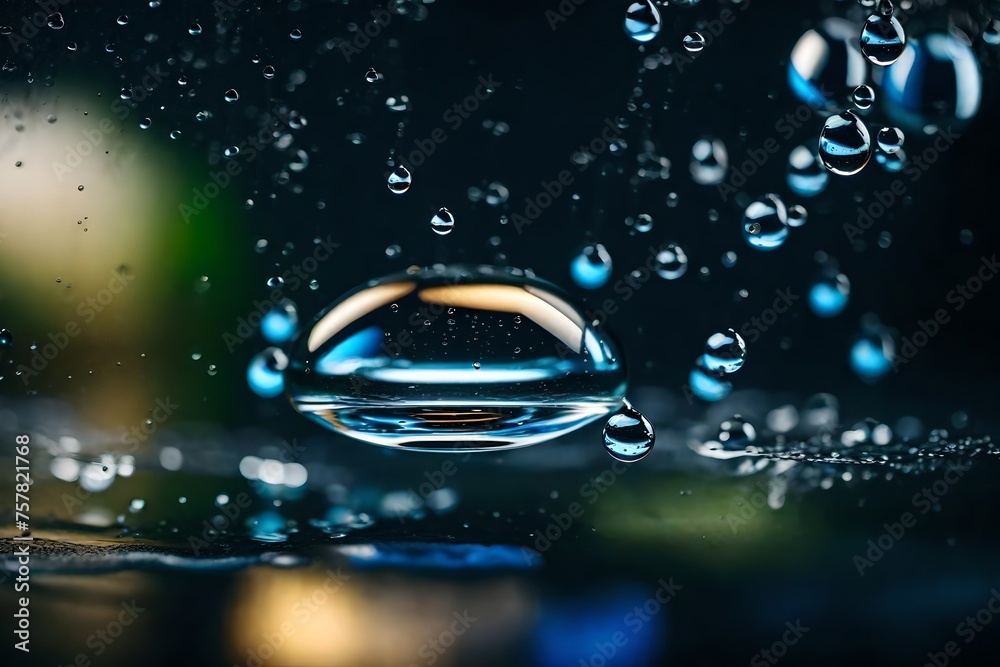 A macro photo captured the precise texture and pattern of liquid ...
