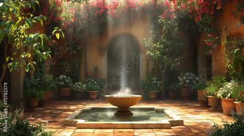 fountain in the old style.