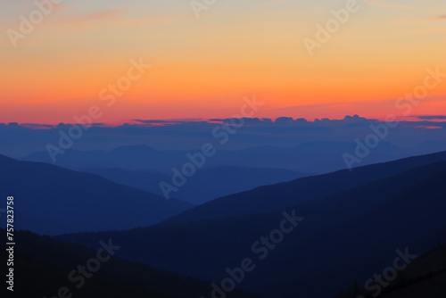 Sunset at mountain background © artwiyanastudio