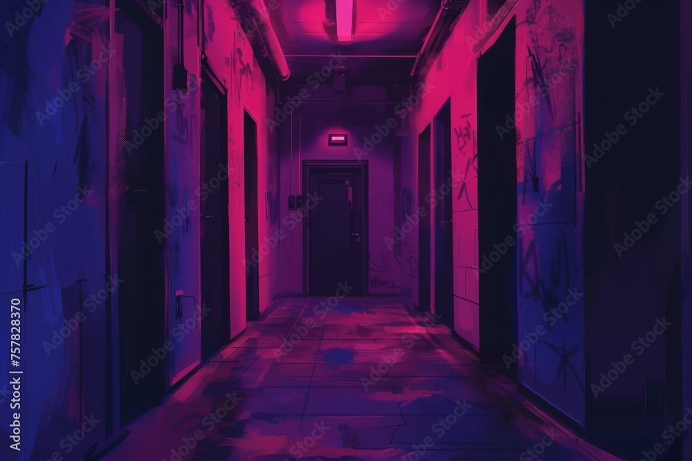 Fototapeta premium abstract futuristic color background. neon and glow background. vibrant gradient background. synthwave wallpaper. vibrant modern background.