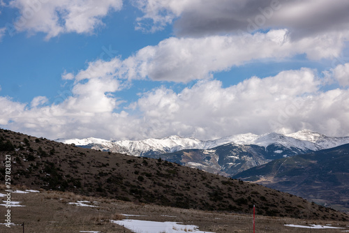 landscape with snow